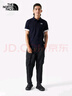 The North Face北面短袖Polo男女户外舒适透气短袖8AV3 藏青色/RG1 XL 实拍图