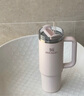 STANLEY巨无霸吸管杯水杯保温杯大容量不锈钢杯子车载办公887ML-晶粉色 实拍图
