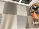 布迪思爬爬垫防摔泡沫拼接地垫客厅防滑爬行垫卧室床边毯 白色 60*60CM 实拍图