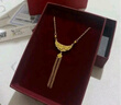 中国黄金（CHINA GOLD）足金精品幸福花嫁流苏黄金套链项链送女友老婆生日七夕情人节礼物 约 5.8g（克重多退少补） 实拍图