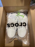 crocs卡骆驰洞洞鞋贝雅卡骆班轻便耐磨一脚蹬休闲鞋|205089 白/深蓝-126 41 /42(260mm) 实拍图