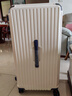 纯奢（CHEYSIR）五轮超大容量行李箱万向轮PC拉杆箱男女学生旅行箱密码箱包皮箱子 旗舰款-白配蓝·杯架+USB充电口 30英寸 【创新5轮-干湿分离内里】 实拍图