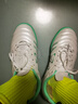 卡尔美（KELME）成人足球鞋男比赛TF碎钉球鞋学生透气防滑球鞋 白/清新绿 41  实拍图