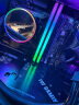 阿斯加特（Asgard）16GB(8GBx2) DDR4 3600 台式机内存条 金伦加&TUF联名款 RGB灯条 海力士CJR CL18 黑橙甲 实拍图