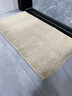 华纱全纯棉浴室防滑地垫子脚垫加厚地巾吸水洗澡防水卫生间地毯酒店 卡其色 75cm*40cm 实拍图