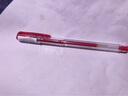 uni三菱 uni-ball UM-100红笔中性笔高颜值0.5mm红色签字笔商务学生考试专用水笔水性笔套装 5支 实拍图