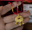 中国黄金（CHINA GOLD）平安锁黄金项链男女足金吊坠长命锁挂坠情人节送生日礼物婴儿宝宝 【京速达】平安锁吊坠【红绳】约1.5g 实拍图