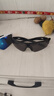 骑行眼镜墨镜自行车太阳眼镜电动单车摩托车防风沙护目镜日夜两用 黑框灰色片 实拍图