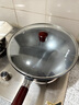 九阳（Joyoung）炒锅铁锅无涂层精铁锅炒菜锅炉灶通用32cm带盖CF32-C121 实拍图