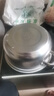 【限时抢购】304不锈钢蒸锅汤锅加厚煮面小奶锅小煮锅泡面辅食锅 20CM双柄 20cm 实拍图