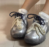 惜蕾【轻奢潮鞋】女鞋德训鞋女增高老爹鞋女轻便阿甘鞋女休闲运动鞋女 银色 39 (245mm) 实拍图