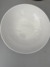纯白横纹7英寸碗家用陶瓷餐具米饭碗面碗陶瓷菜盘陶瓷餐具 6只纯白横纹7英寸碗 实拍图
