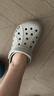 卡骆驰crocs洞洞鞋贝雅男鞋女鞋轻便耐磨一脚蹬拖鞋休闲鞋|10126 卵石色-2V3 39 (240mm) 实拍图