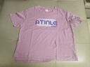 珞妮短袖t恤女纯棉2025夏季新款时尚气质减龄大码宽松遮肚子上衣女装 浅紫 【AT字母 】 XL 建议125-140斤 实拍图