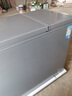 美的（Midea）210升双温双箱家商两用冰柜大冷冻小冷藏卧式节能低音冷柜小型冰箱BCD-210DKEM(E)钛钢灰国家补贴 实拍图