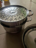 美厨（maxcook）蒸锅 304不锈钢30CM三层蒸锅 加厚复底汤锅 燃气电磁炉通用MCZ827 实拍图