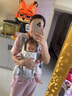 乐蒂宝贝婴儿背带腰凳科技护腰腰凳宝宝遛娃抱娃神器减震坐垫四季通用 护腰款（有腰托）-月影灰 科技护腰旗舰款 实拍图