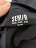 森马（Semir）【纯棉抗菌】短袖T恤男夏季简约纯色打底衫百搭t恤白色内搭上衣 黑色【3A抗菌纯棉T】 3XL 实拍图