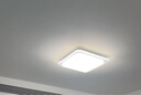 雷士（NVC）LED吸顶灯具北欧奶油风舒适光餐厅卧室语音智控白悠然方灯包安装 实拍图