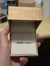 CRD克徕帝【现货闪发】契合钻石情侣款对戒婚戒结婚订婚钻戒铂金戒 PT950铂金 一对 男戒约1.6分 女戒约5分 实拍图