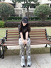 CAMILA KSENIA老爹鞋女士2026年新款夏季休闲跑步鞋百搭厚底增高网面透气运动鞋 灰蓝色 38 实拍图