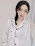 金三塔商场同款真丝睡衣女两件套100%桑蚕丝宽松情侣丝绸睡衣套情人礼物 胭脂红（重磅19姆米） L 实拍图