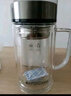 富光双层玻璃杯支持团购定制泡茶杯办公杯带把 大容量男女水杯子580ML 实拍图