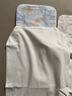 babycare全棉六层纱布方巾拉伸尺寸30*30CM哈沃伊天空蓝 实拍图
