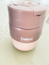 Debo德铂便携早餐杯汤杯带盖上班族餐盒汤罐 露比-粉色 1层 500ml 实拍图