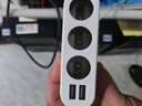 沿途（YANTU）车载充电器 车充点烟器 一拖三 双USB  电压检测LED  黑色  B08 实拍图