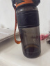 TKK运动水杯男大容量健身水壶耐高温tritan塑料泡茶杯子儿童学生水瓶 火山黑850ml【直饮+吸管+茶隔】 实拍图