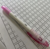 uni三菱（uni）双头荧光记号笔 学生作业手账绘画标记笔彩色笔 细0.4mm粗4mm PUS-103T 1支/袋 浅粉色 实拍图