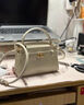 CHARLES&KEITH鳄鱼纹凯莉包手提斜挎婚包包女包生日礼物CK2-50270880-1 Ivory象牙色 S 实拍图