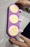 乐扣乐扣自制冰棒模具雪糕带盖冰棍冰糕冰激凌棒家用迷你儿童DIY制冰格 硅胶棒棒糖-紫色三根 实拍图