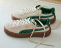 彪马（PUMA）【厚底鞋】增高小白鞋松糕鞋女子休闲板鞋PLATFORM363559 杏仁糖色-深绿色-金色-13 35.5 实拍图