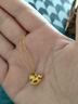 中国黄金（CHINA GOLD）黄金项链女士足金木马吊坠新款七夕情人节礼物送女友老婆 足金木马吊坠金重约0.5g*配银链 晒单实拍图