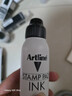 旗牌（Shachihata）Artline 办公财务银行会计橡胶章水性通用印台补充印油 50ml 黑色 ESA-2N 实拍图