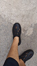 海澜之家（HLA）洞洞鞋男舒适百搭凉拖两用休闲舒适轻便鞋子HAALXM2DBK139 黑色45 实拍图