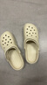 名创优品（MINISO）洞洞鞋男女夏季外穿沙滩凉鞋防滑厚底踩屎感包头凉拖鞋骨白40-41 实拍图