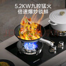 荣事达燃气灶天然气家用液化气煤气灶双灶嵌入式台式两用灶具 不锈钢面 定时双九腔猛火+电量显示 天然气 实拍图