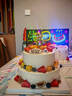 曼恒新鲜水果奶油生日蛋糕现做同城配送当天到当日达送爸妈男女孩老人 U款水果蛋糕-冰淇淋夹心 8英寸(适合2-4人) 实拍图