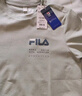 FILA官方男子短袖T恤夏季简约圆领运动男装上衣休闲针织套头衫 燕麦灰-GY M 170/92A 实拍图