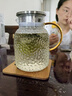富光耐热玻璃凉水壶大容量家用果汁杯花茶杯茶壶冷水壶锤纹壶1200ML 实拍图