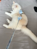 憨憨乐园猫绳牵引绳项圈防挣脱猫咪外出溜遛猫绳链子兔宠物胸背带项圈蓝s 实拍图