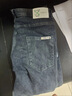 八分牛仔短裤男夏季薄款直筒宽松7七分裤子男士休闲中裤潮牌夏天 蓝灰 666 4XL 推荐160-175斤 实拍图