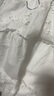 朵以（Duoyi）2025夏季新款甜美温柔立体花朵白色半身裙A字裙初恋感小白裙 白色 均码 实拍图