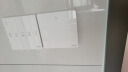正泰（CHNT）开关插座面板奶油风 家用86型斜五孔插座暗装插座纯平大板6C白 电脑|六类 实拍图