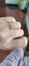 中国黄金（CHINA GOLD）黄金戒指女士足金四叶草戒指首饰素圈指环618送女朋友生日礼物 京速达*足金戒指 约2.1-2.2g【玫瑰礼盒】 实拍图