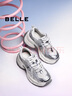 百丽（Belle）张凌赫同款蓝鲸老爹鞋女2025秋新款商场款休闲鞋D2K1DCM5预售 银色-单里【张凌赫推荐】 40 实拍图