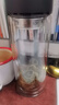 富光男女士双层玻璃杯 高硼硅玻璃304茶隔水杯子 带茶隔泡茶杯500ml 实拍图